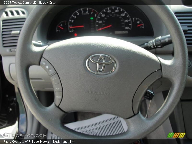 Black / Gray 2005 Toyota Camry LE