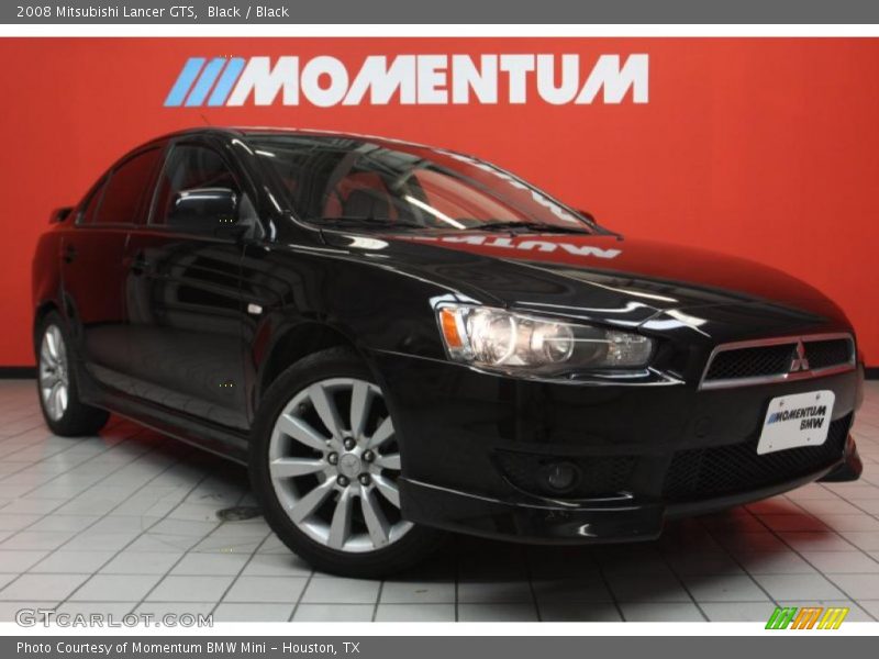 Black / Black 2008 Mitsubishi Lancer GTS