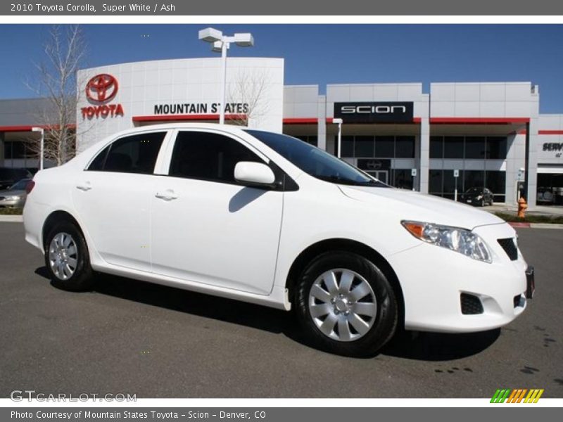 Super White / Ash 2010 Toyota Corolla
