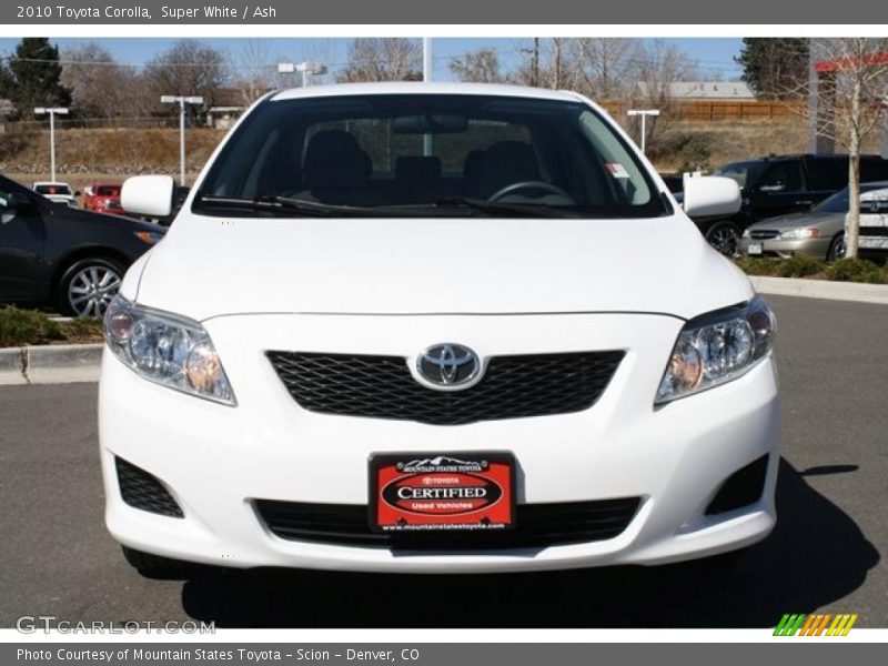 Super White / Ash 2010 Toyota Corolla