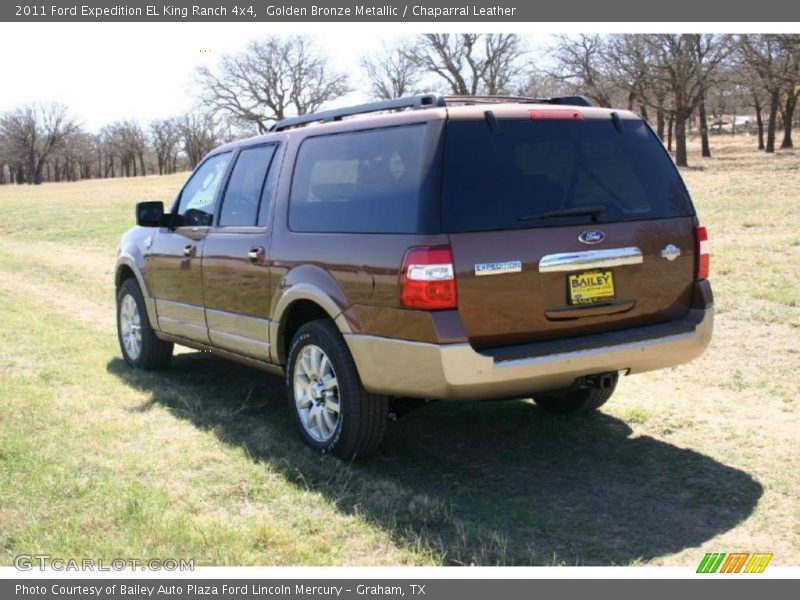 Golden Bronze Metallic / Chaparral Leather 2011 Ford Expedition EL King Ranch 4x4