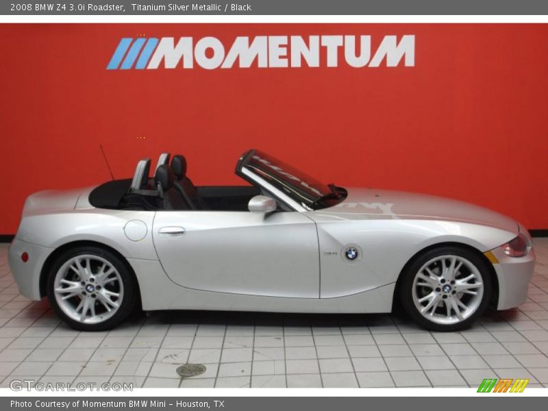 Titanium Silver Metallic / Black 2008 BMW Z4 3.0i Roadster