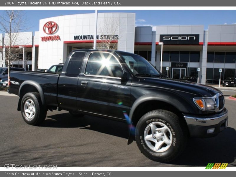 Black Sand Pearl / Oak 2004 Toyota Tacoma V6 TRD Xtracab 4x4