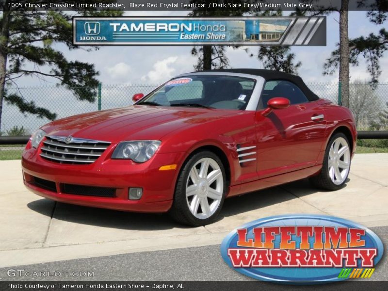Blaze Red Crystal Pearlcoat / Dark Slate Grey/Medium Slate Grey 2005 Chrysler Crossfire Limited Roadster