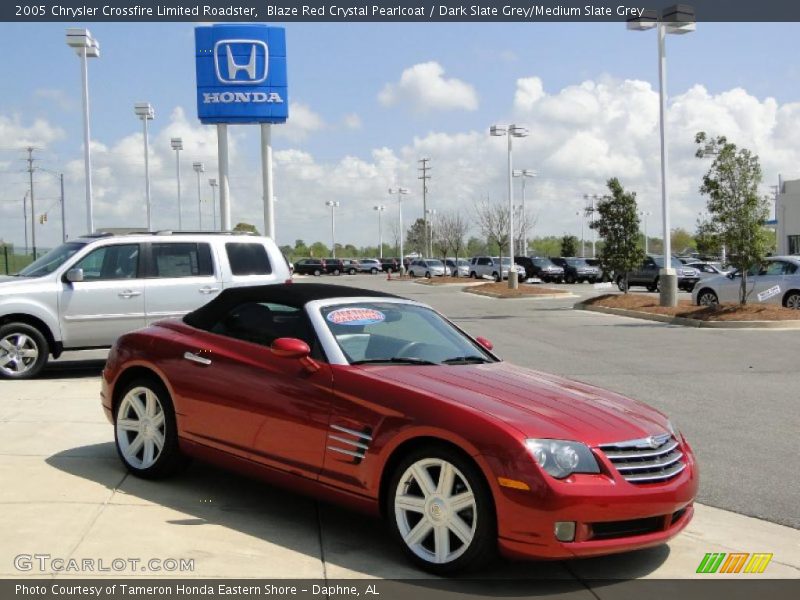 Blaze Red Crystal Pearlcoat / Dark Slate Grey/Medium Slate Grey 2005 Chrysler Crossfire Limited Roadster
