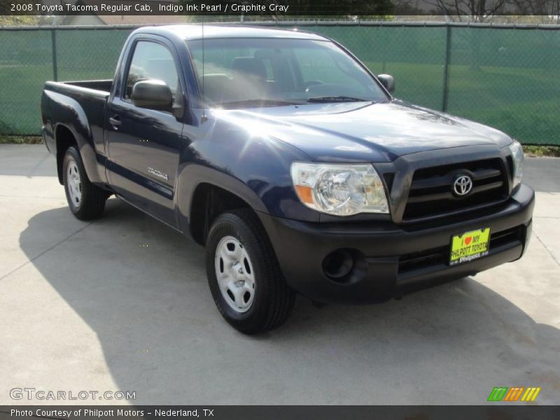 Indigo Ink Pearl / Graphite Gray 2008 Toyota Tacoma Regular Cab