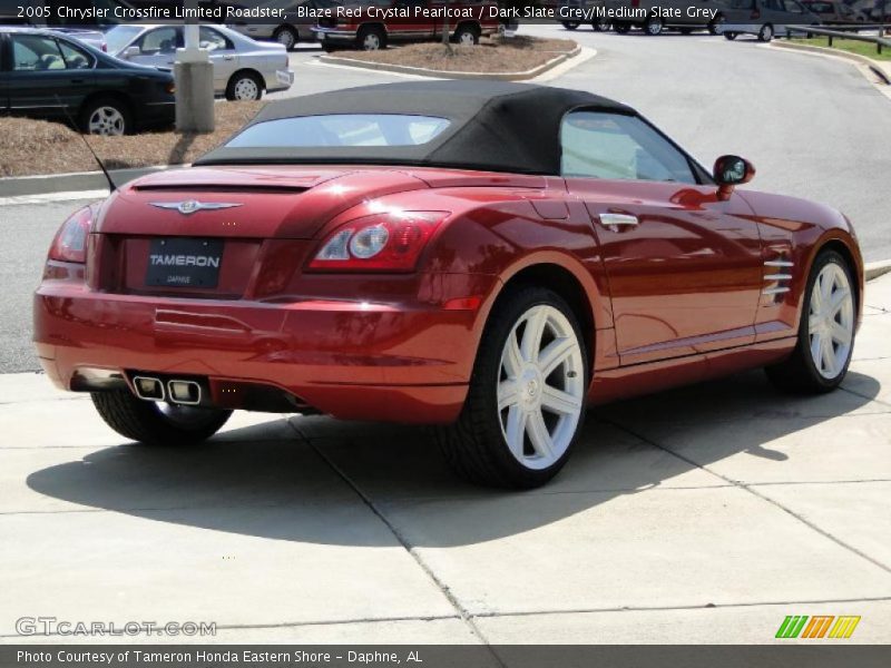Blaze Red Crystal Pearlcoat / Dark Slate Grey/Medium Slate Grey 2005 Chrysler Crossfire Limited Roadster