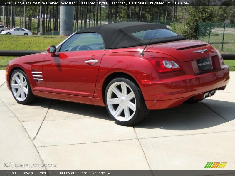Blaze Red Crystal Pearlcoat / Dark Slate Grey/Medium Slate Grey 2005 Chrysler Crossfire Limited Roadster