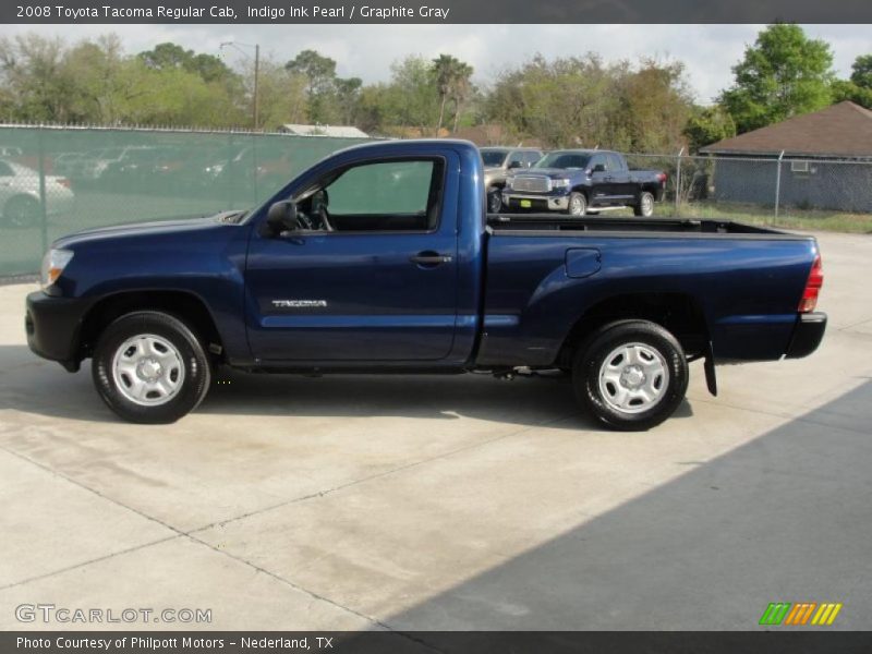 Indigo Ink Pearl / Graphite Gray 2008 Toyota Tacoma Regular Cab