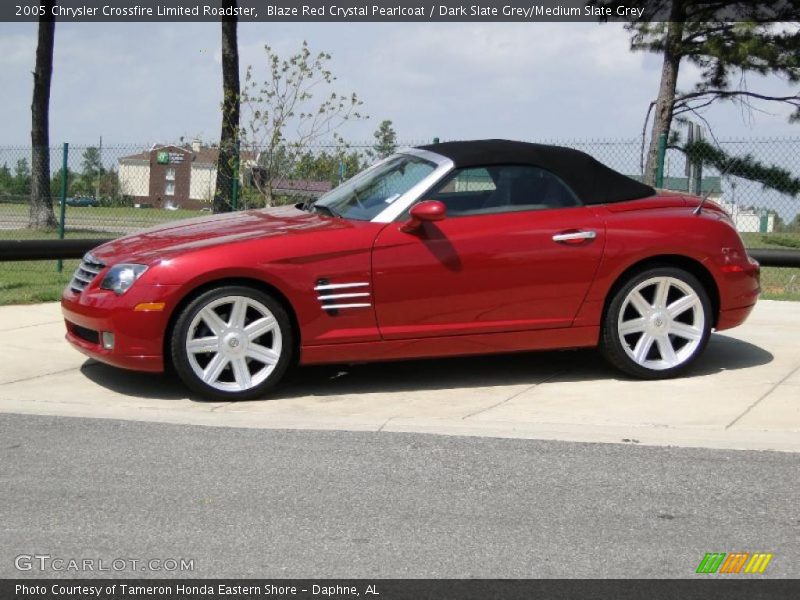 Blaze Red Crystal Pearlcoat / Dark Slate Grey/Medium Slate Grey 2005 Chrysler Crossfire Limited Roadster