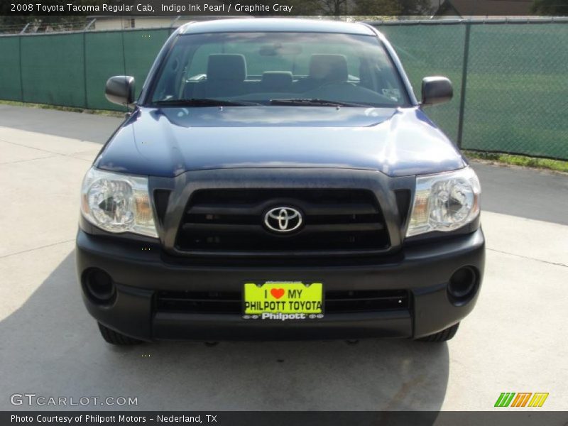 Indigo Ink Pearl / Graphite Gray 2008 Toyota Tacoma Regular Cab