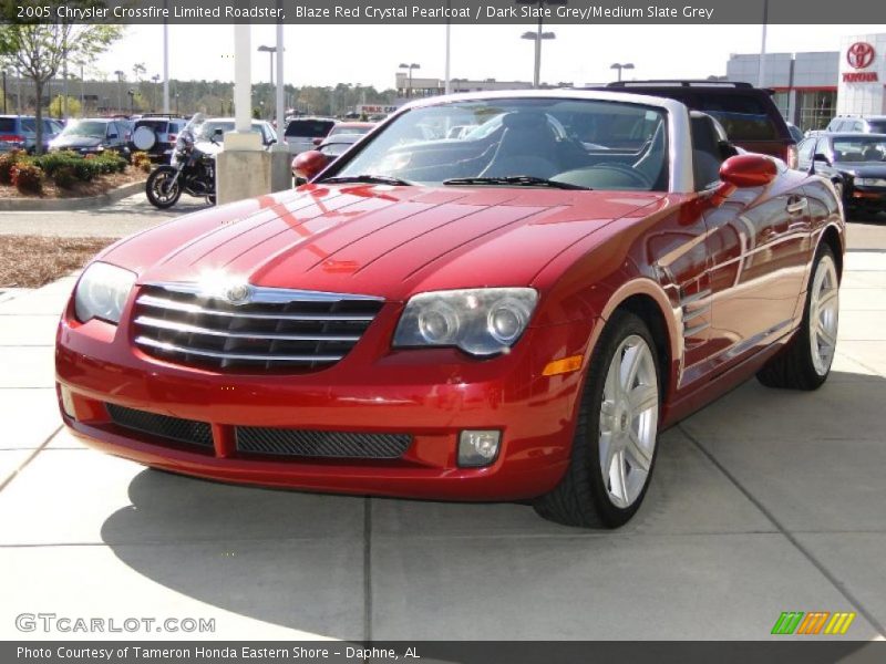 Blaze Red Crystal Pearlcoat / Dark Slate Grey/Medium Slate Grey 2005 Chrysler Crossfire Limited Roadster