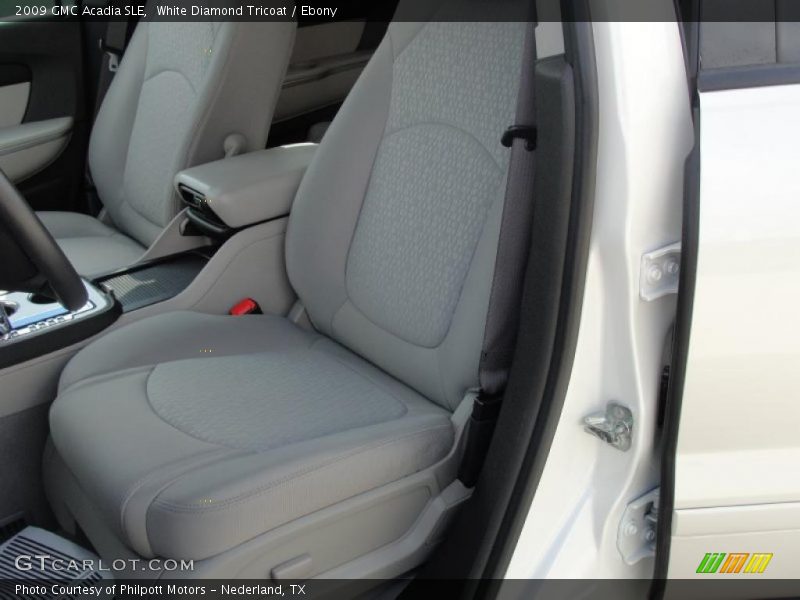 White Diamond Tricoat / Ebony 2009 GMC Acadia SLE
