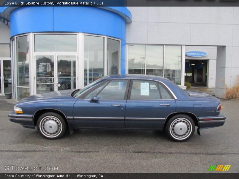 Adriatic Blue Metallic / Blue 1994 Buick LeSabre Custom