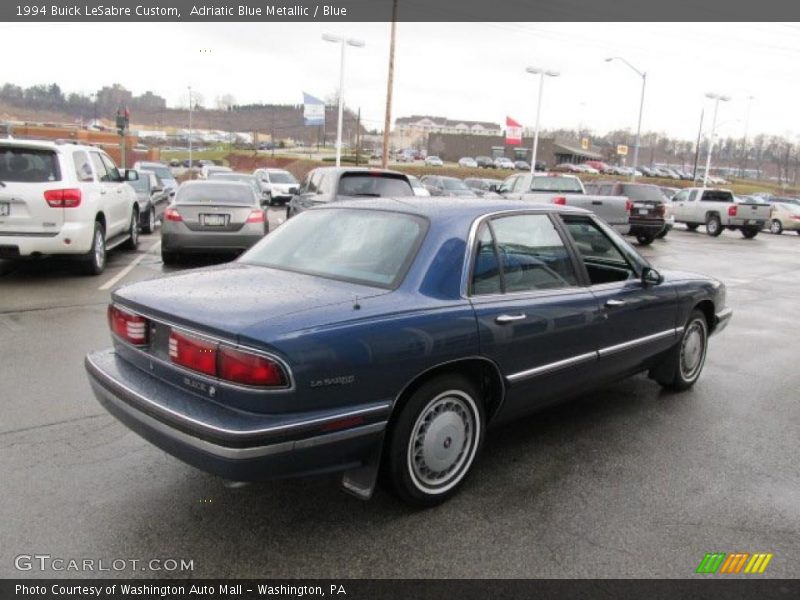 Adriatic Blue Metallic / Blue 1994 Buick LeSabre Custom