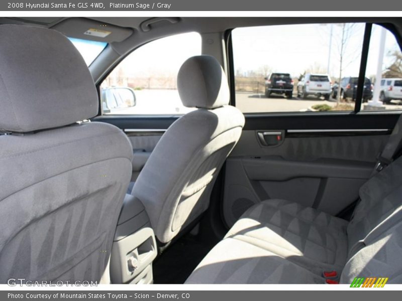 Platinum Sage / Gray 2008 Hyundai Santa Fe GLS 4WD