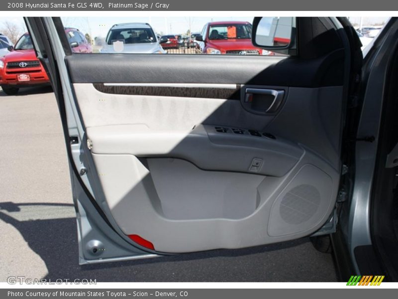 Platinum Sage / Gray 2008 Hyundai Santa Fe GLS 4WD