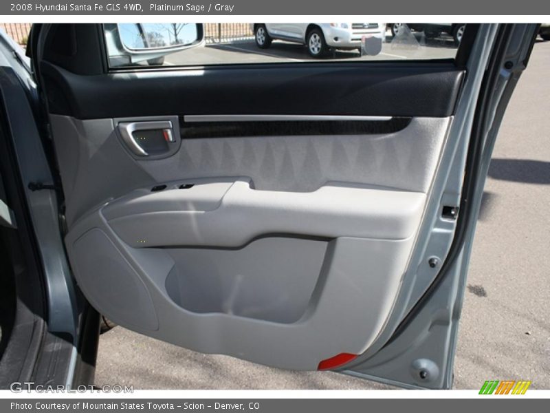 Platinum Sage / Gray 2008 Hyundai Santa Fe GLS 4WD