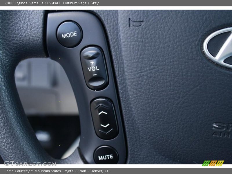 Platinum Sage / Gray 2008 Hyundai Santa Fe GLS 4WD