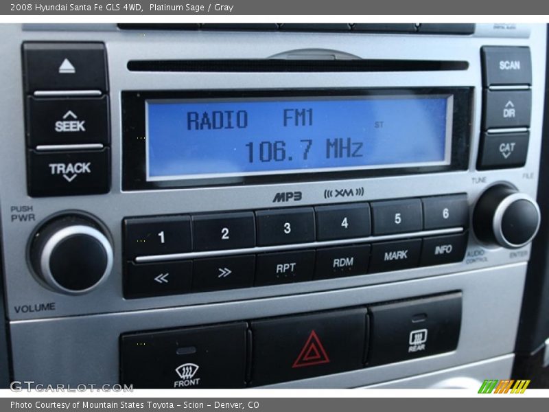 Controls of 2008 Santa Fe GLS 4WD