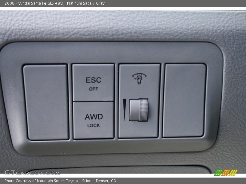 Platinum Sage / Gray 2008 Hyundai Santa Fe GLS 4WD