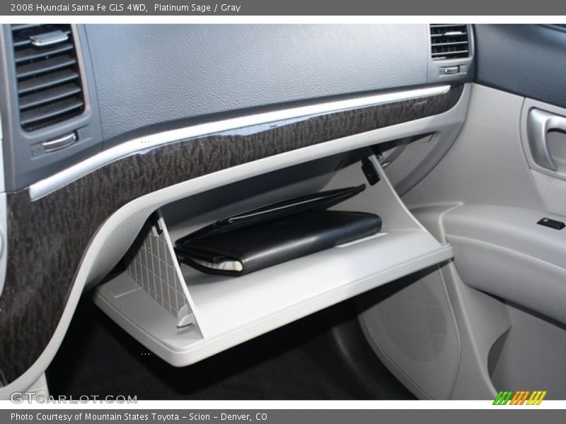 Platinum Sage / Gray 2008 Hyundai Santa Fe GLS 4WD