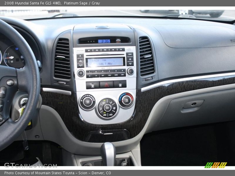 Platinum Sage / Gray 2008 Hyundai Santa Fe GLS 4WD