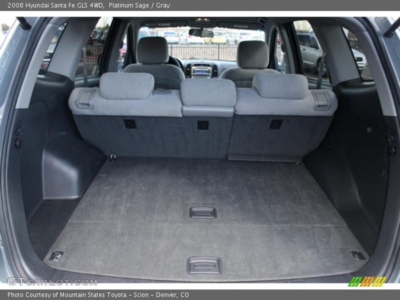 Platinum Sage / Gray 2008 Hyundai Santa Fe GLS 4WD