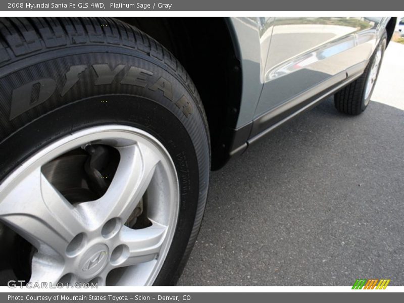 Platinum Sage / Gray 2008 Hyundai Santa Fe GLS 4WD