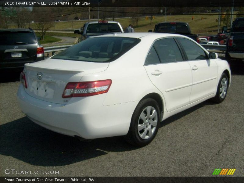Super White / Ash Gray 2010 Toyota Camry LE