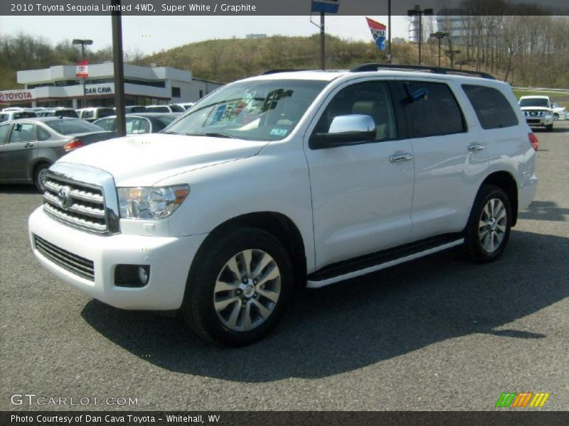 Super White / Graphite 2010 Toyota Sequoia Limited 4WD