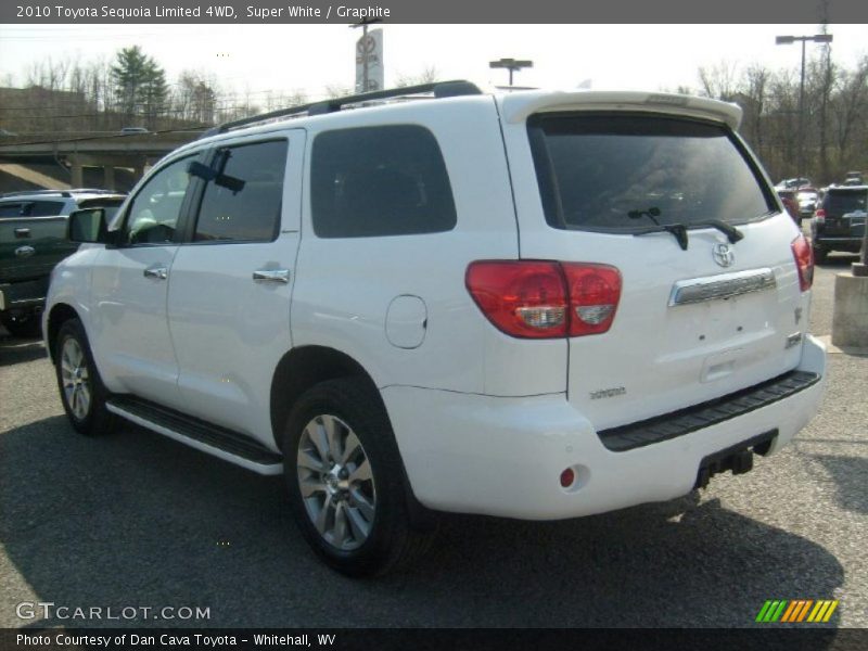 Super White / Graphite 2010 Toyota Sequoia Limited 4WD