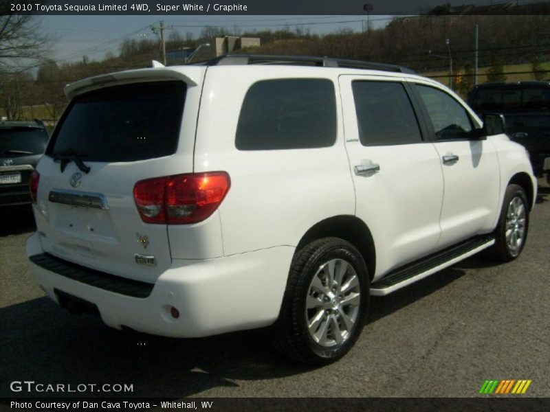 Super White / Graphite 2010 Toyota Sequoia Limited 4WD