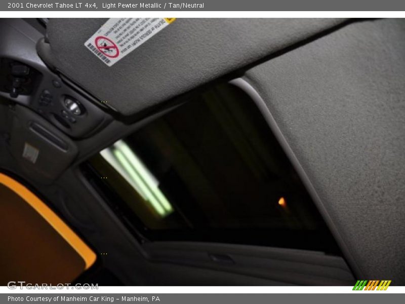 Light Pewter Metallic / Tan/Neutral 2001 Chevrolet Tahoe LT 4x4