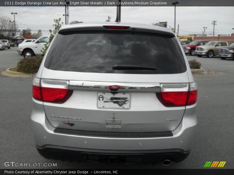 Bright Silver Metallic / Dark Graystone/Medium Graystone 2011 Dodge Durango Crew Lux 4x4