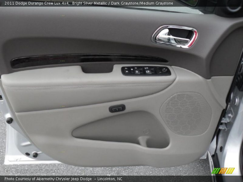 Bright Silver Metallic / Dark Graystone/Medium Graystone 2011 Dodge Durango Crew Lux 4x4