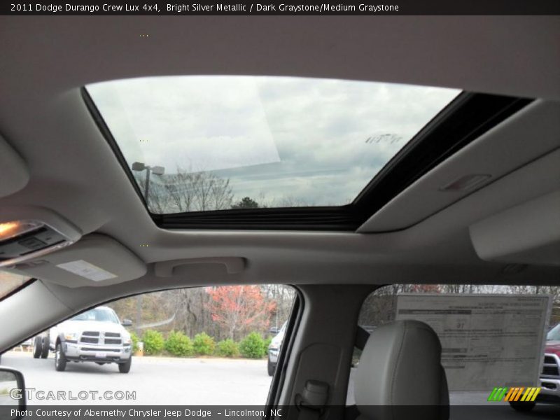 Bright Silver Metallic / Dark Graystone/Medium Graystone 2011 Dodge Durango Crew Lux 4x4