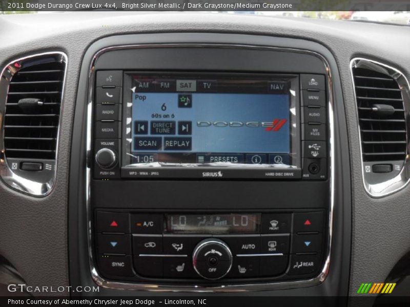 Bright Silver Metallic / Dark Graystone/Medium Graystone 2011 Dodge Durango Crew Lux 4x4