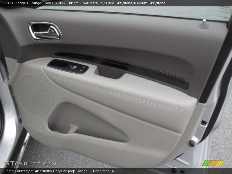 Bright Silver Metallic / Dark Graystone/Medium Graystone 2011 Dodge Durango Crew Lux 4x4