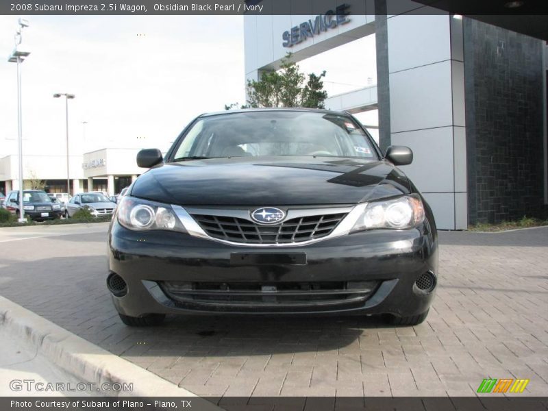 Obsidian Black Pearl / Ivory 2008 Subaru Impreza 2.5i Wagon