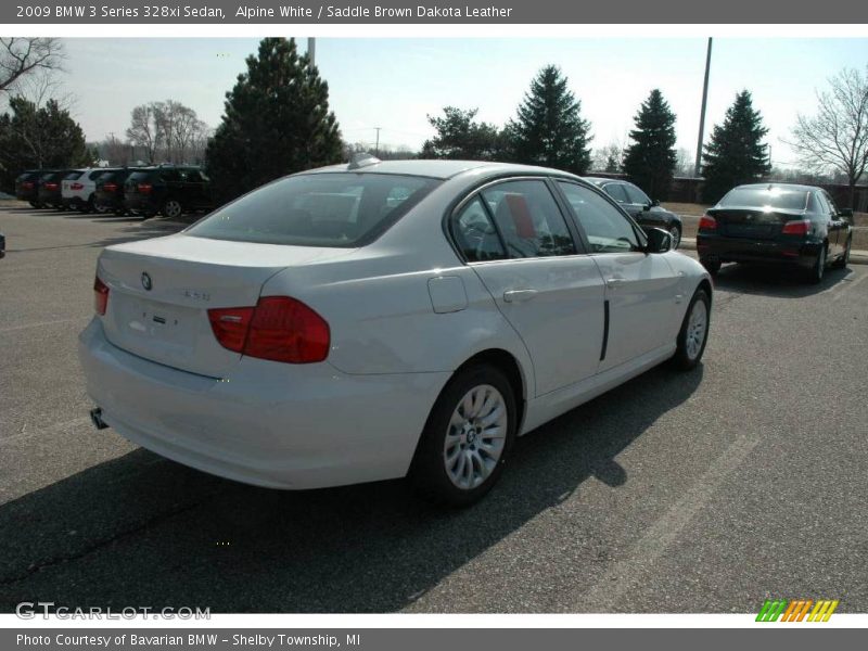 Alpine White / Saddle Brown Dakota Leather 2009 BMW 3 Series 328xi Sedan