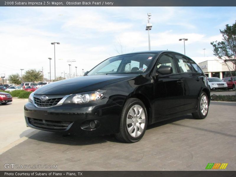 Obsidian Black Pearl / Ivory 2008 Subaru Impreza 2.5i Wagon