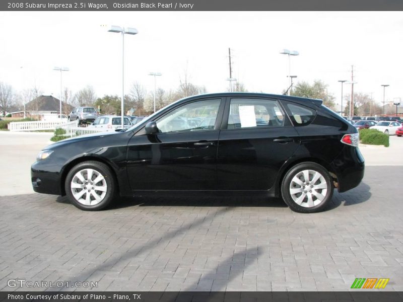Obsidian Black Pearl / Ivory 2008 Subaru Impreza 2.5i Wagon