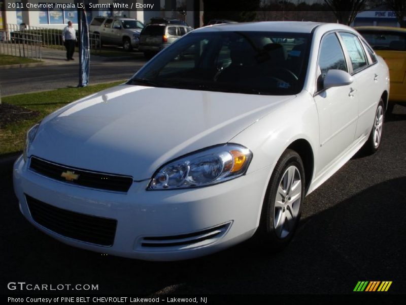 Summit White / Ebony 2011 Chevrolet Impala LS