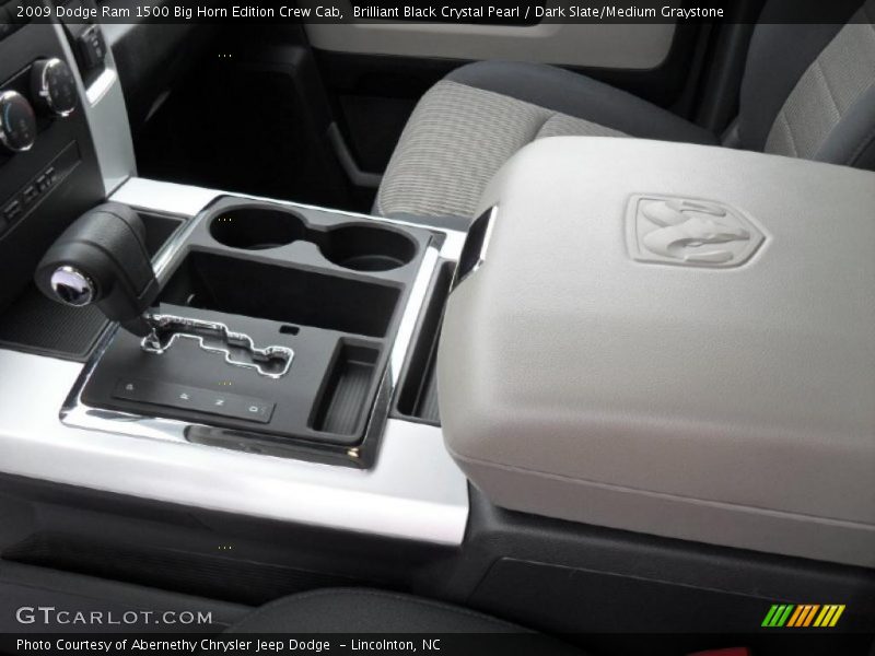 Brilliant Black Crystal Pearl / Dark Slate/Medium Graystone 2009 Dodge Ram 1500 Big Horn Edition Crew Cab