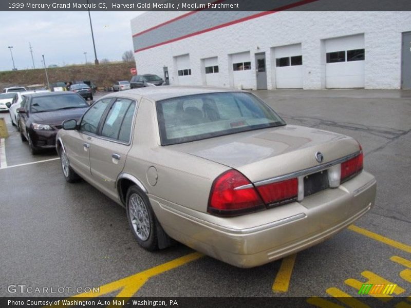 Harvest Gold Metallic / Medium Parchment 1999 Mercury Grand Marquis GS