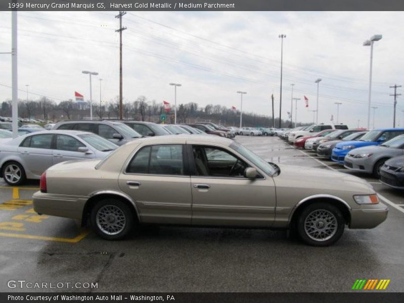 Harvest Gold Metallic / Medium Parchment 1999 Mercury Grand Marquis GS