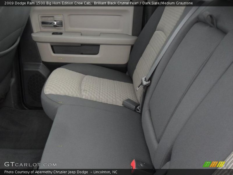 Brilliant Black Crystal Pearl / Dark Slate/Medium Graystone 2009 Dodge Ram 1500 Big Horn Edition Crew Cab