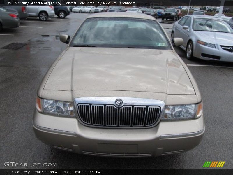 Harvest Gold Metallic / Medium Parchment 1999 Mercury Grand Marquis GS