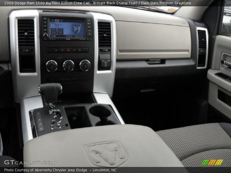 Brilliant Black Crystal Pearl / Dark Slate/Medium Graystone 2009 Dodge Ram 1500 Big Horn Edition Crew Cab